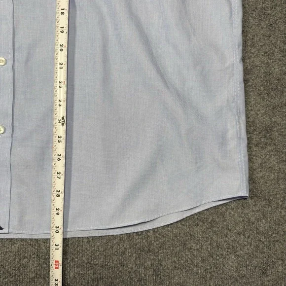 Untuckit Hillstowe WF Shirt Mens 2XL Blue Cotton Short Sleeve Business Casual - Picture 5 of 7